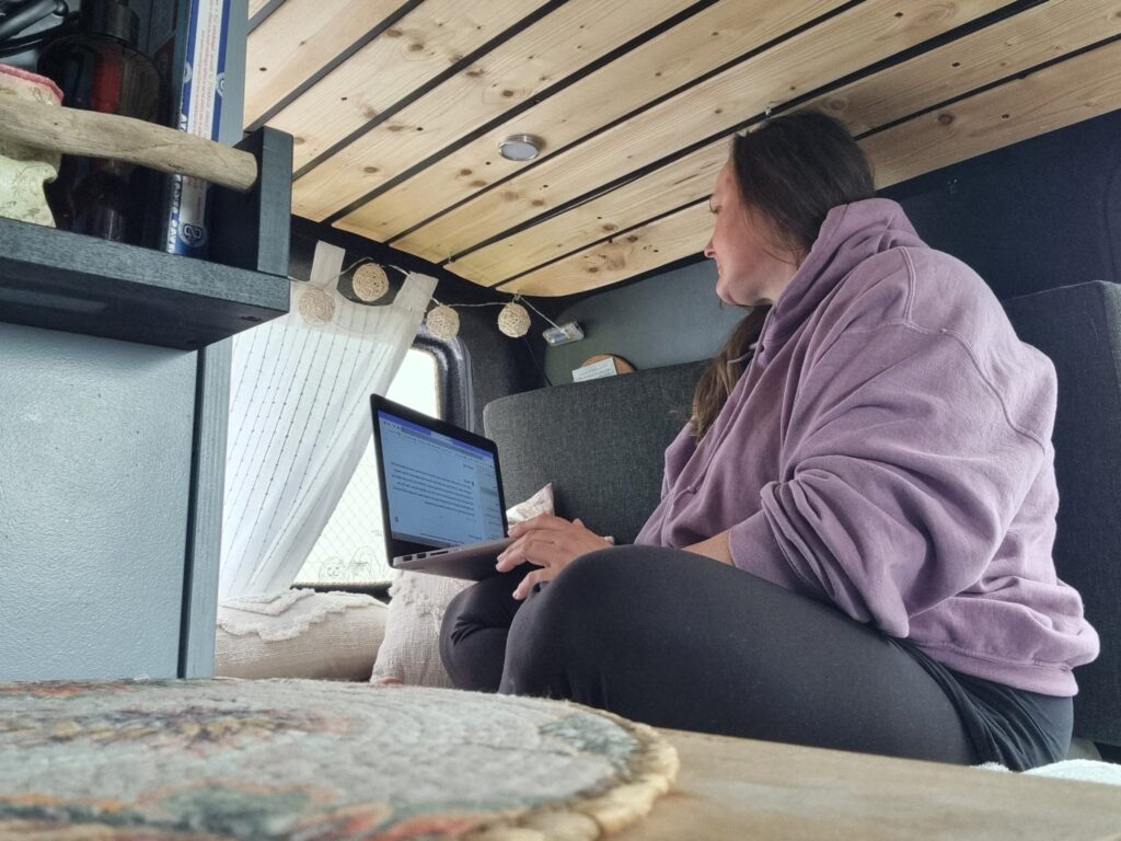 Reflektieren im Van