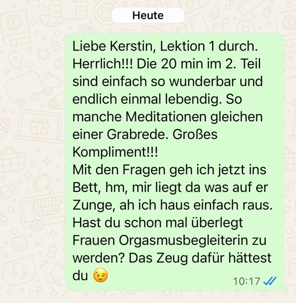 Orgasmusbegleitung